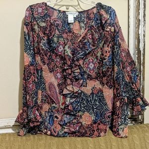 Coldwater Creek ruffle blouse